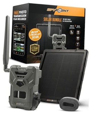  Flex-M Solar Bundle - Cellular Trail Camera with Solar Panel, Best in Hunting 