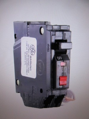 GE 15 Amp Single Pole Ground Fault Breaker with Self-Test