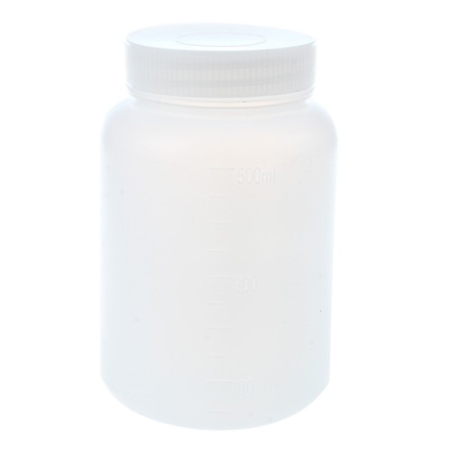 Labor-Weithalsflasche 500 Ml – Weiß, Kunststoff, Produktbild-Vorschau 4