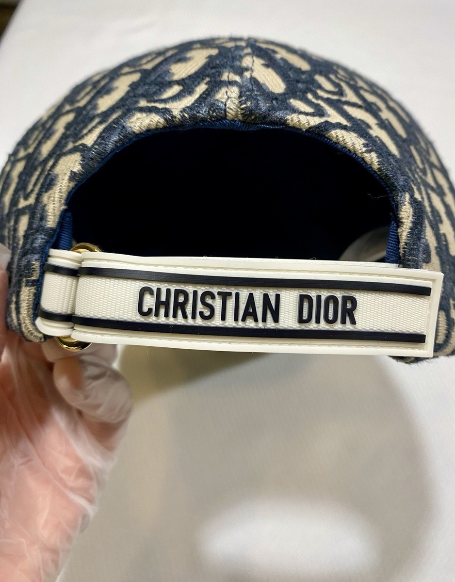 Dior Oblique Baseball Cap Blue White Off | eBay