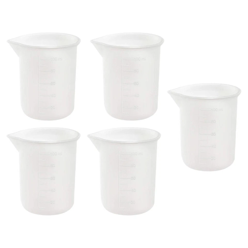 5pcs Measuring Cups Mini Measurement Scale Cups Liquid Bottles - Image 4 of 4