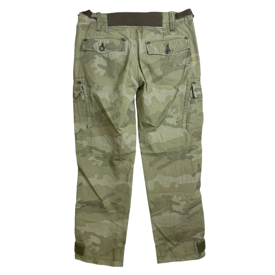 Pantalones cargo G Star Raw Danbury Field para mujer 26 verde camuflaje utilitario bordado ejército Foto 2 de 4