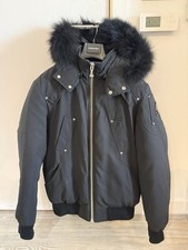 Moose Knuckles Ballistic Bomber Black Logo