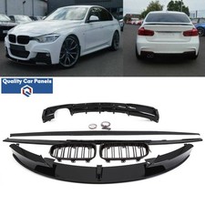 Aero Kit Front Spoiler Diffuser Side Skirt For BMW F30 F31 M Performance Style