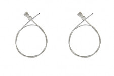 (2) ALTA 380MM LONG BICYCLE BRAKE STRADDLE SINGLE BARREL CABLE WIRE SILVER