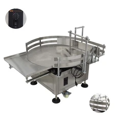 TECHTONGDA 31.5in Automatic Bottle Accumulation Table Adjust Speed Bottle Sorter