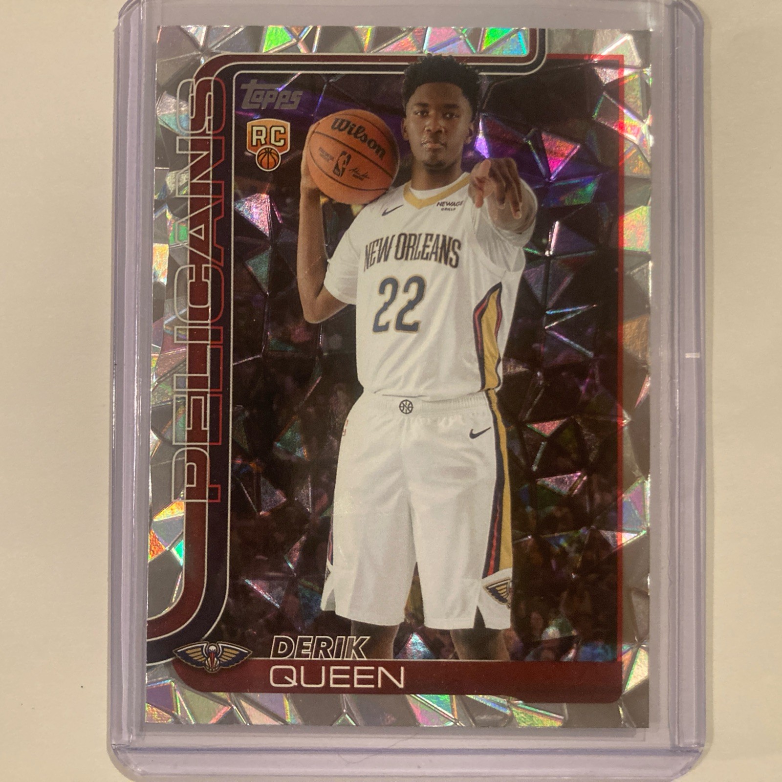 2025-26 Topps Basketball Derik Queen Diamante Parallel RC #213 - Pelicans