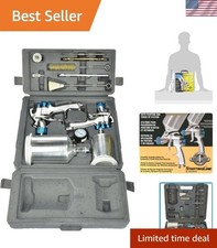 Startingline Hvlp Gravity Spray Gun Kit With 600cc 250cc Cups - Pro Results