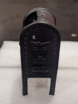 Antique Still Bank, Iron Cast US Postal Box, Air Mail.