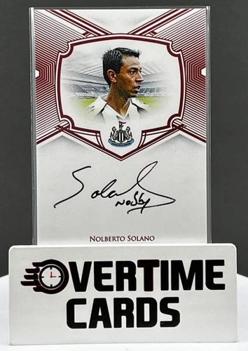2024-25 Futera FX Newcastle Ink On-Card Autograph #05 Nolberto Solano Red 2/2