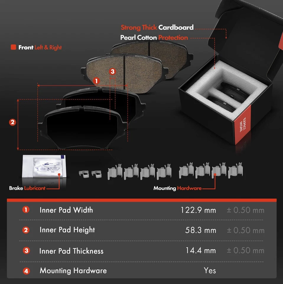 6x Rotores de freno delanteros perforados y pastillas de cerámica para Mazda MX-5 Miata 2006-2015 Foto 3 de 4