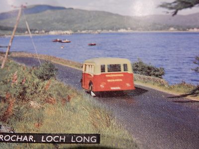 ARROCHAR BUS COACH LOCH LANGE ALTE POSTKARTE AUTHENTISCHER ARTIKEL