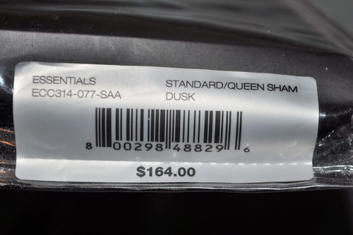 DONNA KARAN Essentials Lustre Seam Standard/Queen Sham Dusk Bedding NIP - Picture 4 of 5