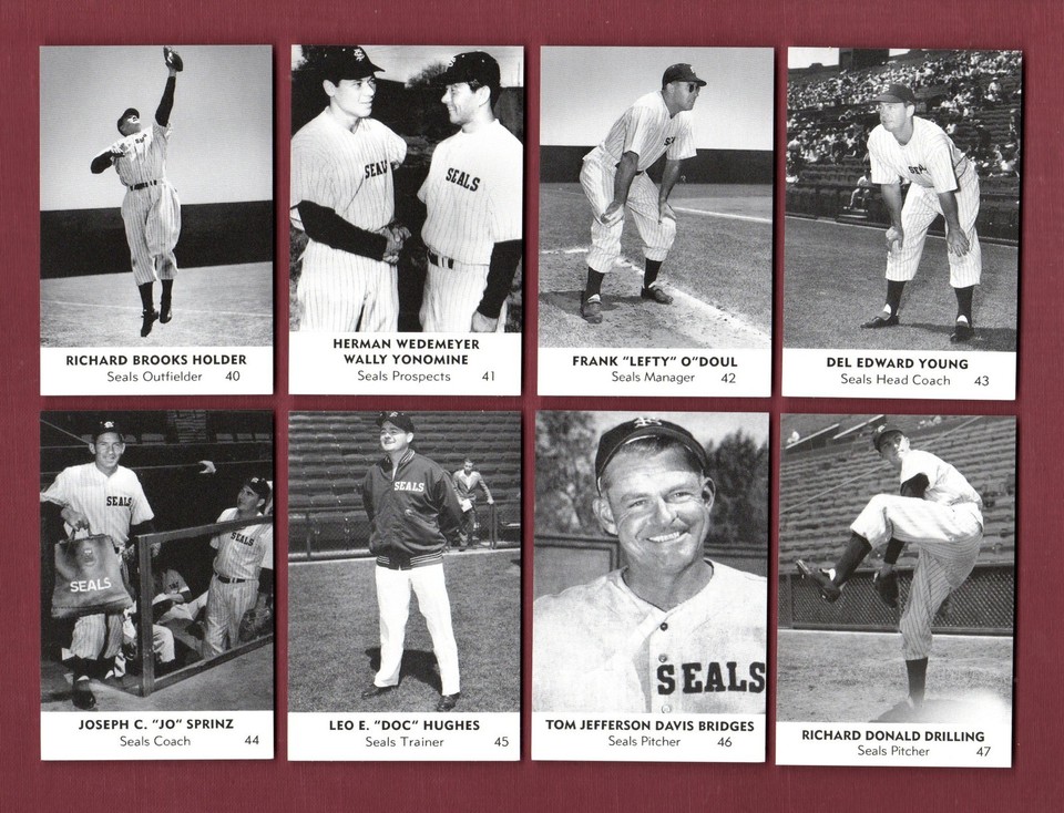 1950 SAN FRANCISCO SEALS Sommer & Kaufmann Commemorative PCL SET C