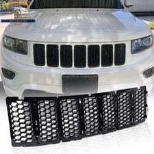 Black Front Grille Insert Honeycomb Mesh Cover for 2014-2016 Jeep Grand Cherokee