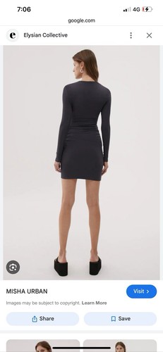 Misha Urban Jordan Mini Dress (ink) BNWT RRP$145 AUD - Picture 2 of 2