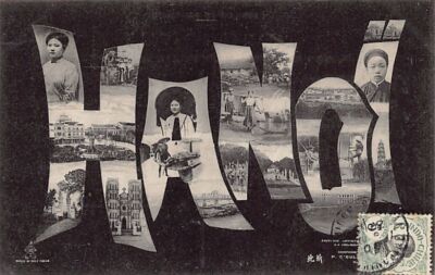 Viet-Nam - HANOI - Jumble map - Publ. P. Dieulefils  - - Viet-Nam - HANOI - Cart