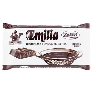 Mochilas de chocolate | Mochila extra Emilia bloque de chocolate oscuro | 14,1 oz/400 gr