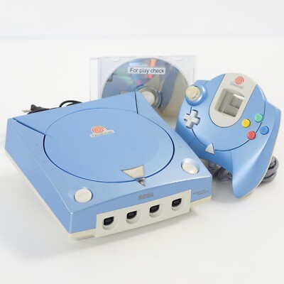 Dreamcast PEARL BLUE Console Limited Tested System Sega -NTSC-J Dreamcast PEARL BLUE Console Limited Tested System Sega -NTSC-J