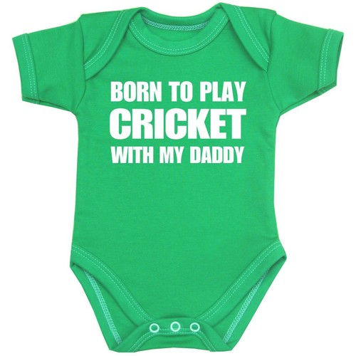 BabyPrem Ropa de Bebé Jugar Cricket Papá Body Chalecos Niños Niñas Regalos de Ducha - Imagen 4 de 4