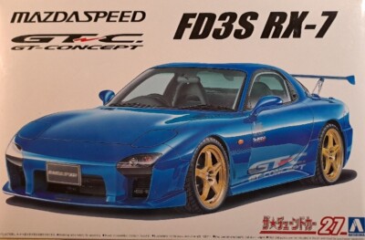 Aoshima 061473 - Mazda Speed FD3S RX-7 Mazdaspeed 1999 - SUPER CAR No. 27 - 1:24