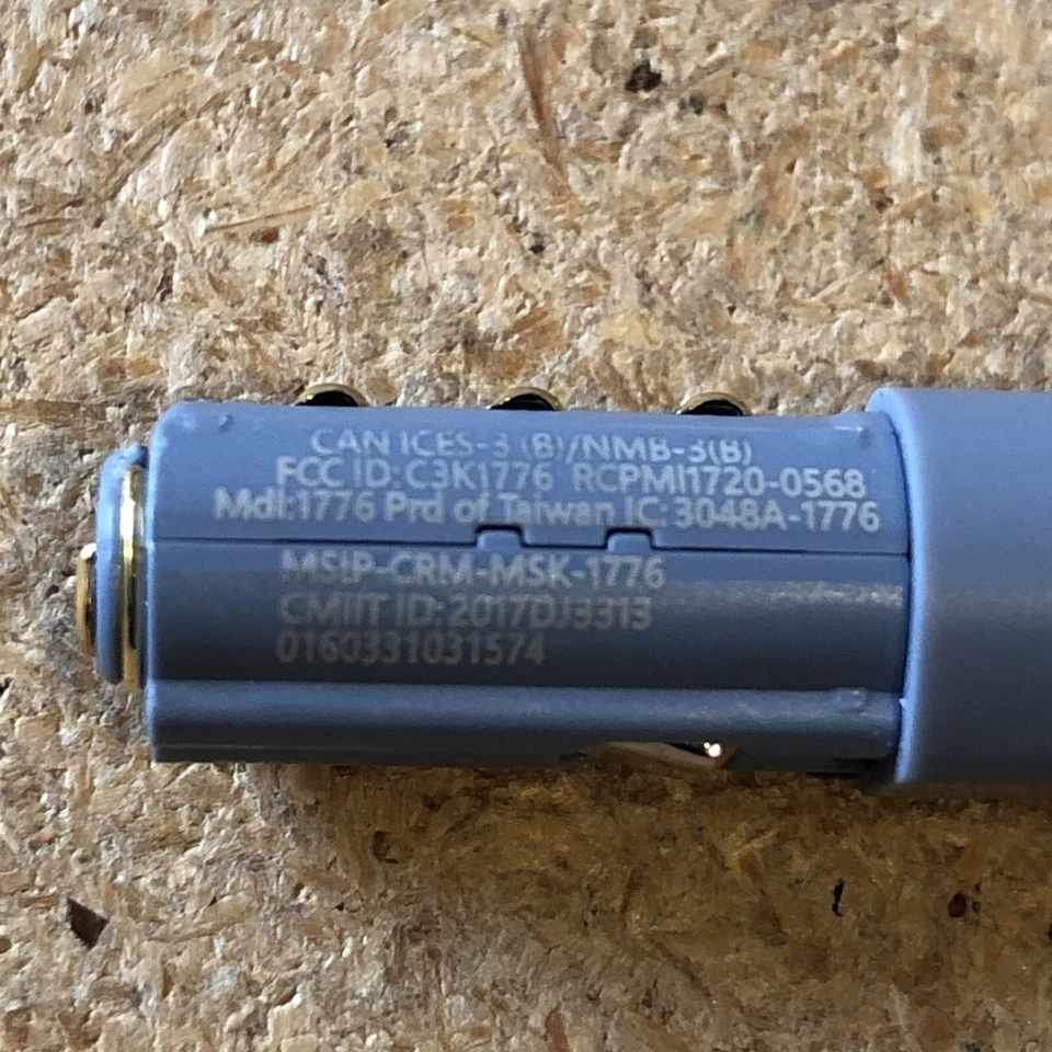 Microsoft Surface Pen 1776 Eraser Top Button ONLY with LED Light - Ice Blue - Image 3 of 4