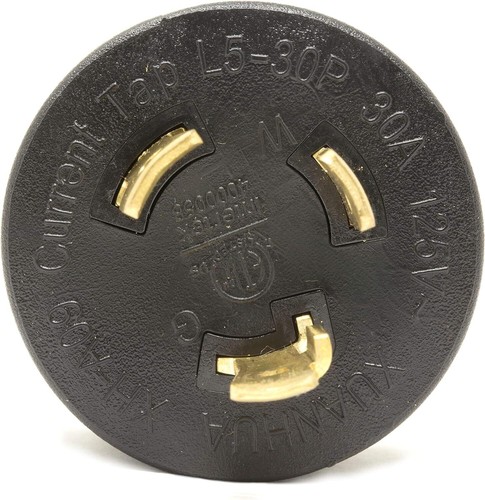 NEMA L5-30P Enchufe Twist-Lock a TT-30R Salida 120V 30A 3600W Generador RV Adaptador - Imagen 4 de 11