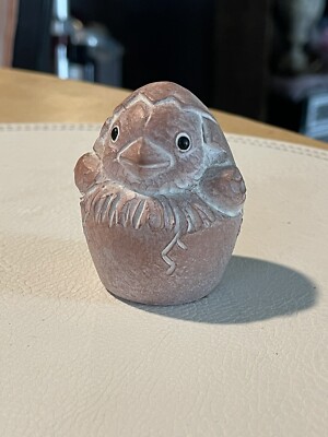 ISABEL BLOOM Signed CHICK Egg Hatching RETIRED 2000 2 1/2'' RARE PINK BLACK EYES 