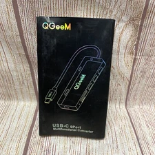 QGeeM USB to HDMI Adapter, 9-in-1 USB Hub 3.0 with HDM 1080p,3 USB Ports Either