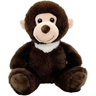 Anico 10'' Plush Brown Monkey w/ Embroidered Eyes | Soft & Cuddly Stuffed Toy