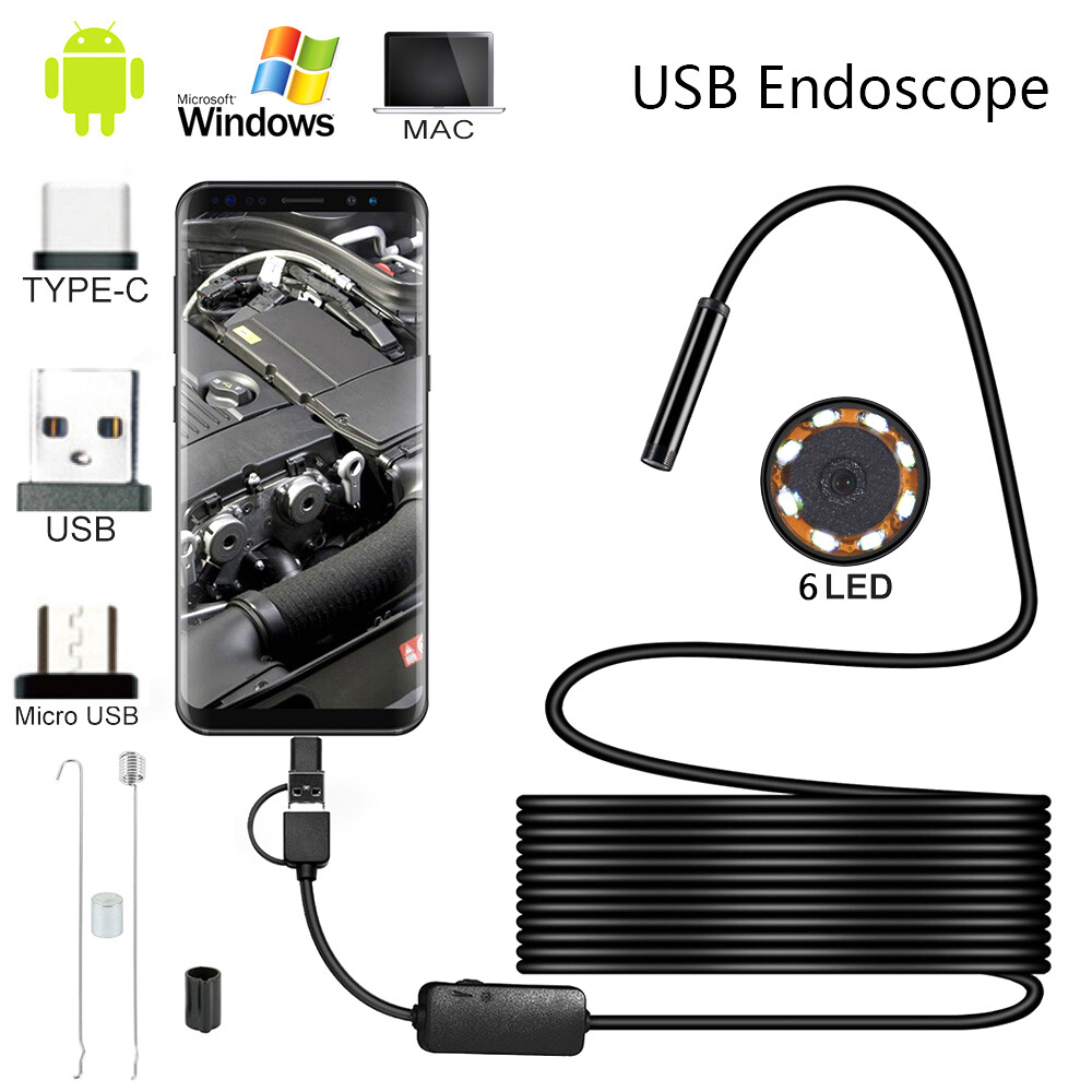 Endoscope pour localiser les fuites et bouchons, caméra étanche 5.5mm câble 10M