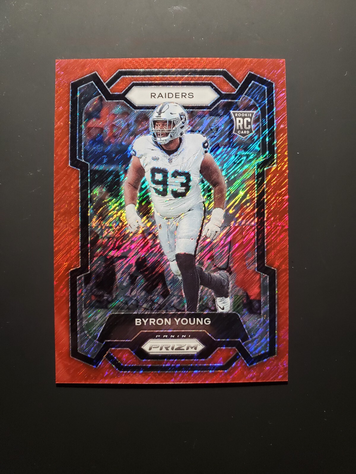2023 Panini Prizm - Rookies Red Shimmer Prizm #355 Byron Young /35 (RC)