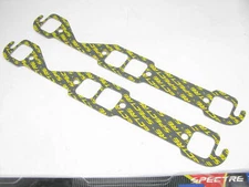 Spectre 533 Exhaust Header Gaskets - SBC Small Block Chevy V8 1.45"x1.55" Ports