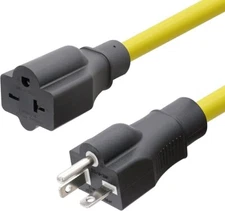 FIRMERST 20 Amp 250V 6 Feet 12 Gauge Extension Cord, NEMA 6-20P to 6-20R