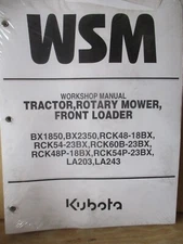 Kubota BX1850 BX2350 Workshop Manual   97897-13650