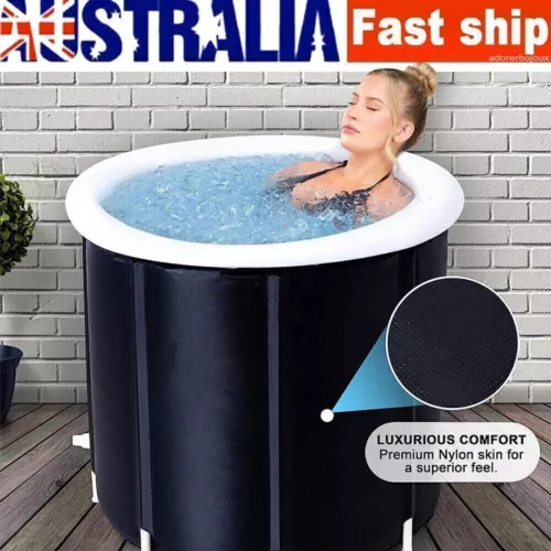 Portable Ice Bath Tub for Athletes Cold Water Therapy Hot Tub Folding Bathtub AU - Picture 14 of 15