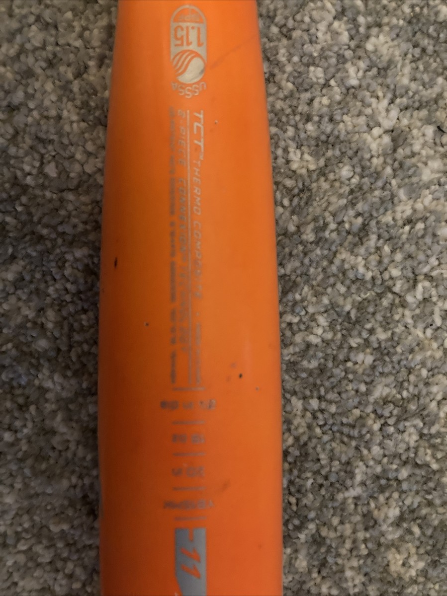 Batte de baseball Easton MAKO 2015 30/19 (-11) YB15MK USSSA crème orange
