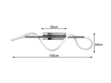 Plafoniera Led Reality Argos, Cromo - 5