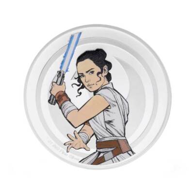 2024 Star Wars Rey vs Kylo Ren 1-oz Silver Medallion By