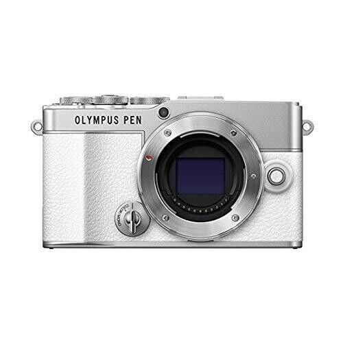 Appareil photo numérique sans miroir OLYMPUS PEN E-P7 boîtier blanc uniquement, câble USB, batterie - Photo 1/3