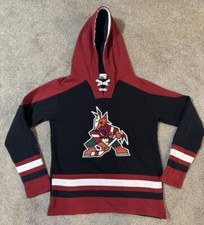 Outerstuff NHL Youth Boys Arizona Coyotes Ageless Lace Up Hoodie Size 14/16 L XL