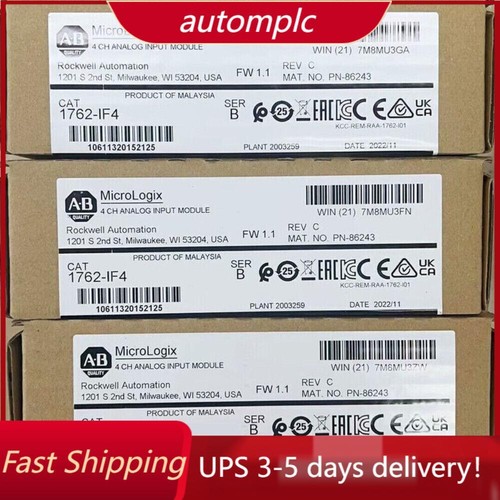 New Sealed AB 1762-IF4 MicroLogix 4 CH Analog Input Module 1762IF4 US Free Tax - Picture 1 of 5