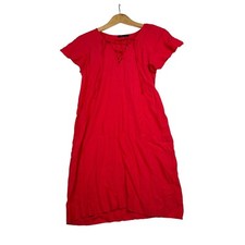 NWT Madewell Short Sleeve Dress sz XS Red
