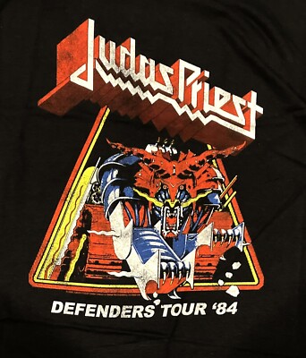 JUDAS PRIEST cd cvr DEFENDERS OF THE FAITH 84 TOUR Official SHIRT