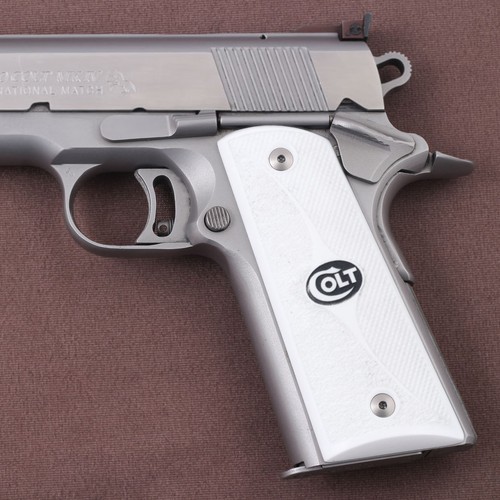 Empuñadura acrílica blanca KSD compatible con modelo FIT personalizado Colt y todos los demás 1911 - Imagen 3 de 5