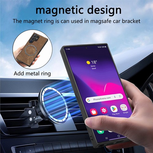 MagSafe Hülle für Samsung Galaxy S24 S23 S22 S21 Magnet Flip Wallet Stand Cover - Bild 64 von 83