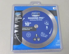 NEW - Century Drill & Tool 75459 Continuous Rim Diamond Circular Saw Blade 10"