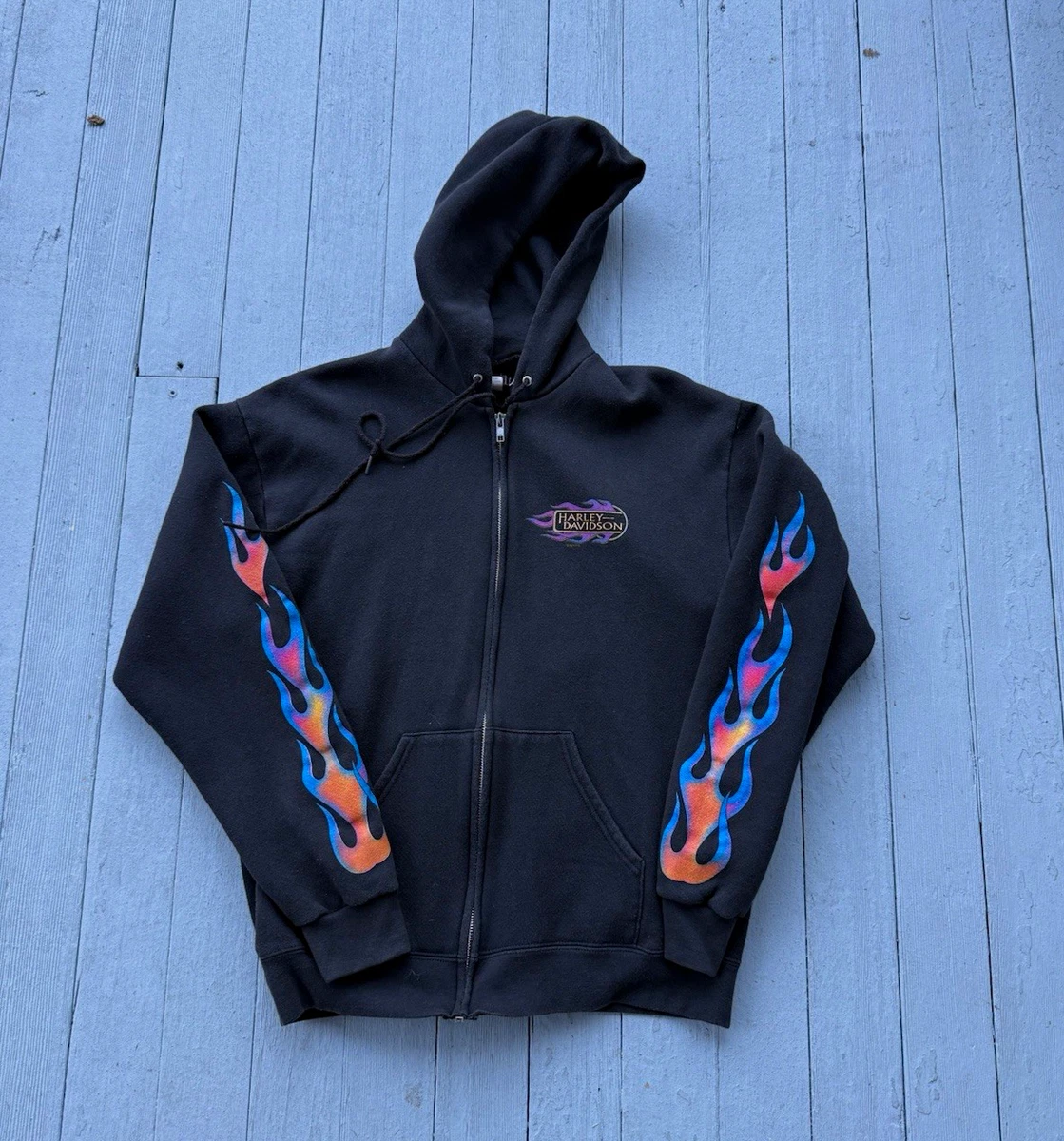 harley davidson zip up hoodie products for sale | eBay
