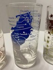 15 oz Vintage/Retro US States Map Glass Tumbler Set of 5 Clear Decorated — photo 7