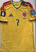 Luis Diaz #7 Colombia 2026 World Cup Jersey Men’s Size XL - Colombia vs Ghana